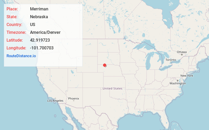 Map of Merriman