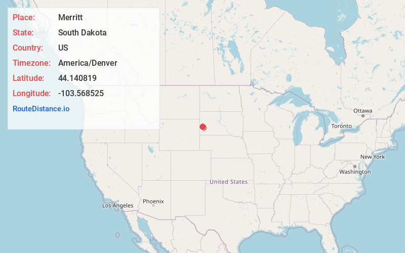 Map of Merritt