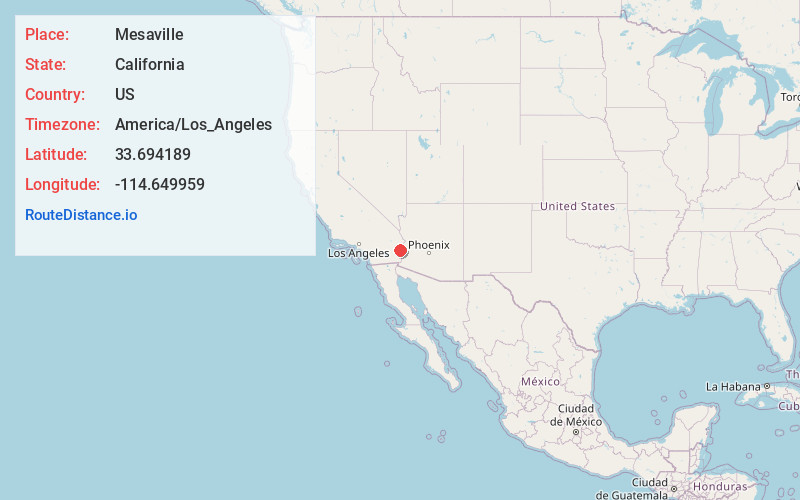 Map of Mesaville