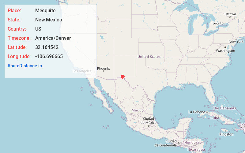 Map of Mesquite