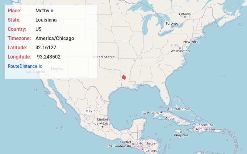 Map of Methvin