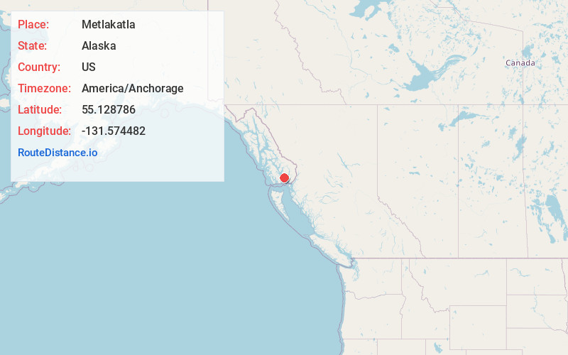 Map of Metlakatla