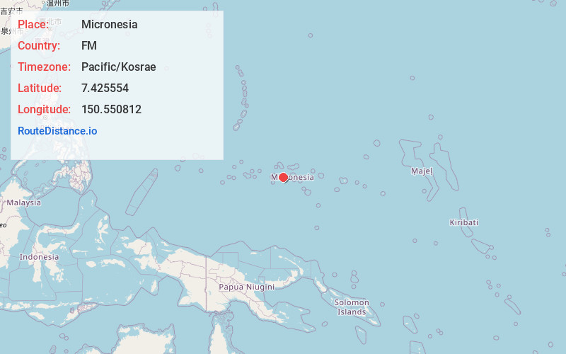 Map of Micronesia