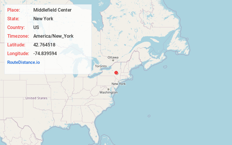 Map of Middlefield Center