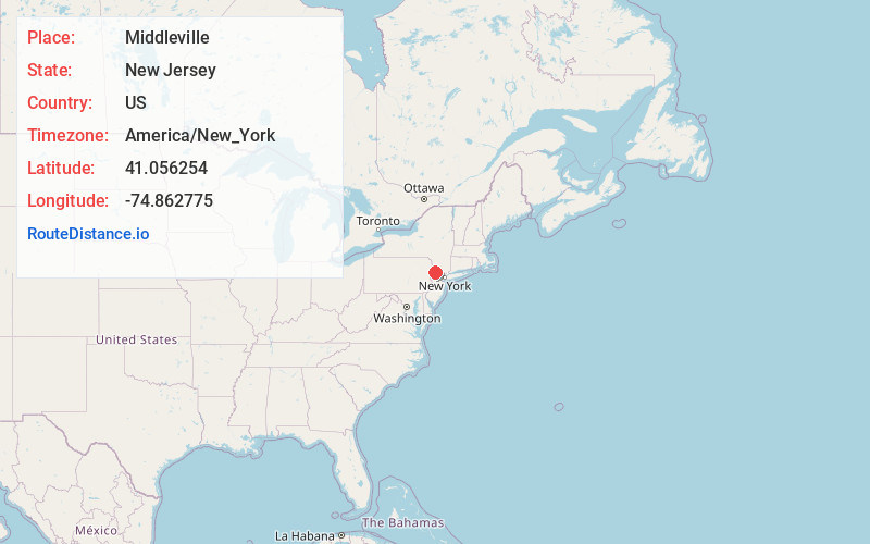 Map of Middleville