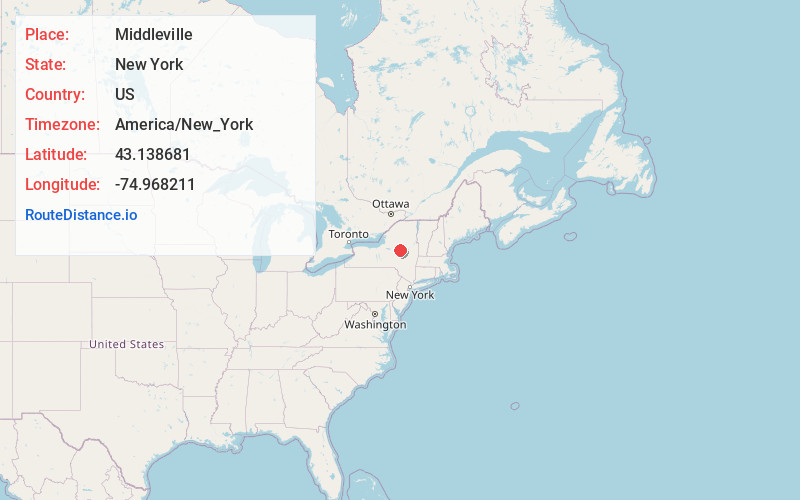Map of Middleville