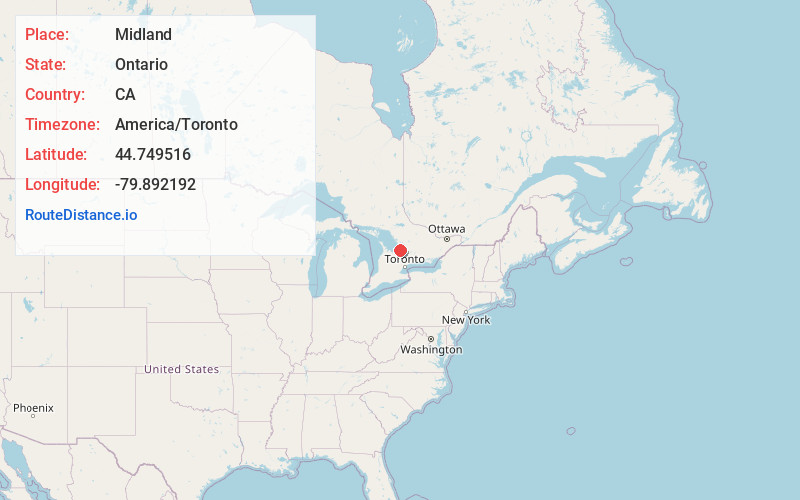 Map of Midland