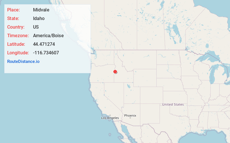 Map of Midvale