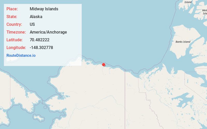 Map of Midway Islands