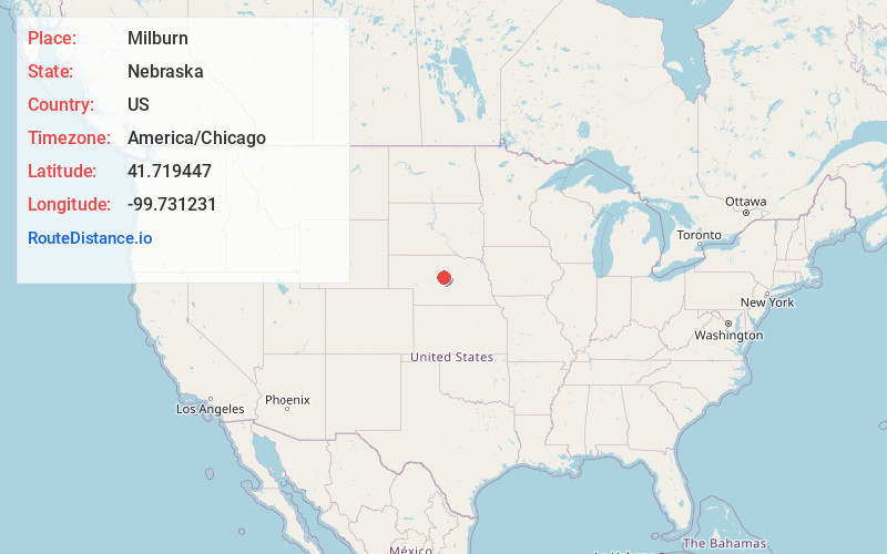 Map of Milburn