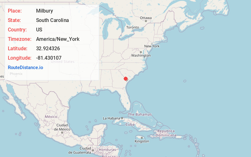 Map of Milbury