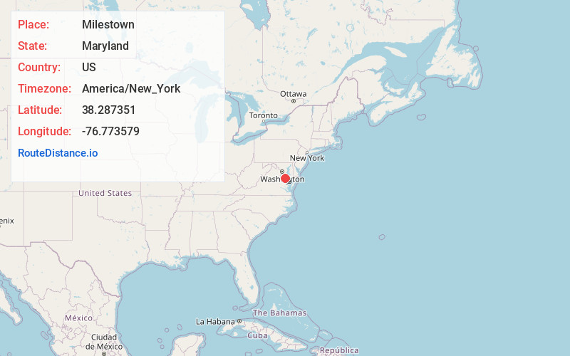 Map of Milestown