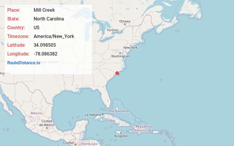 Map of Mill Creek