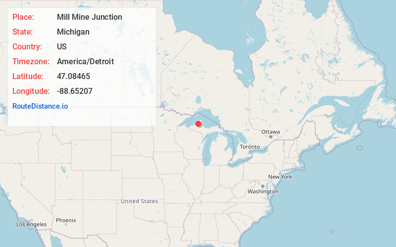 Map of Mill Mine Junction
