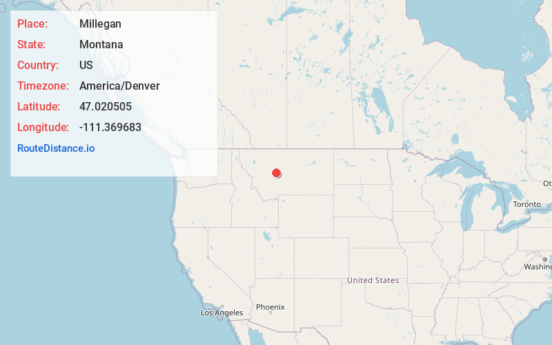 Map of Millegan