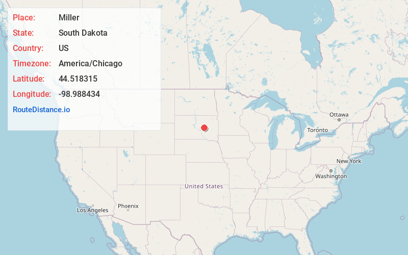 Map of Miller