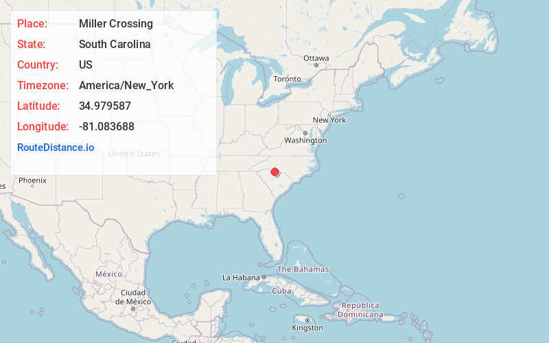 Map of Miller Crossing