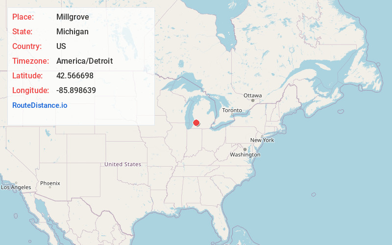 Map of Millgrove