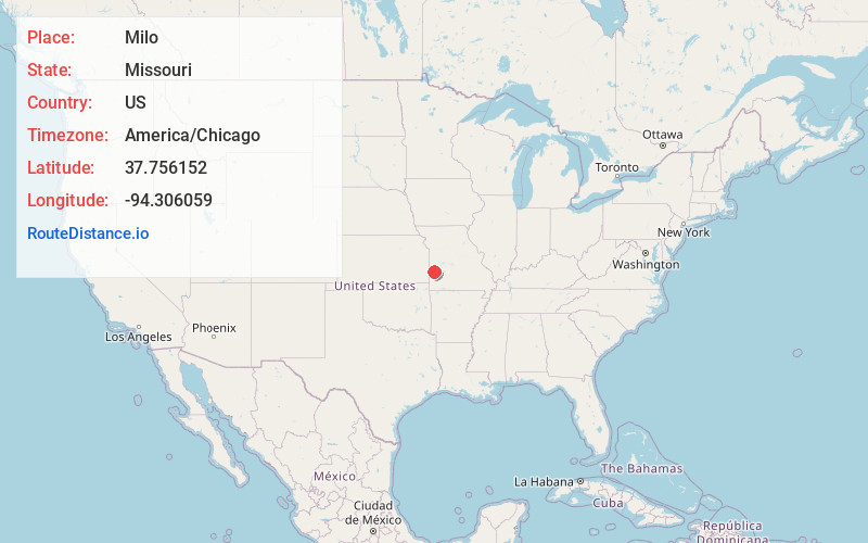 Map of Milo