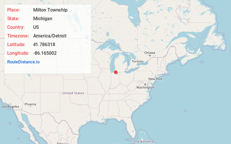Map of Milton Township