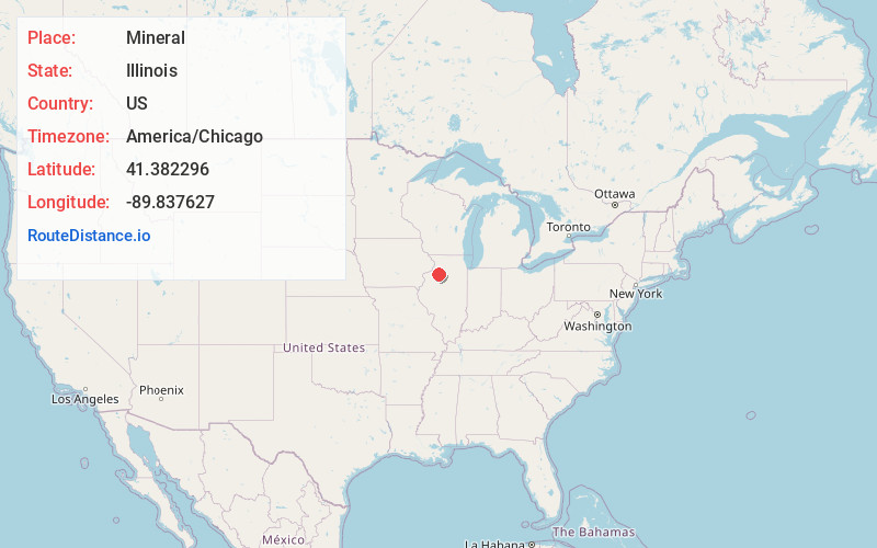 Map of Mineral