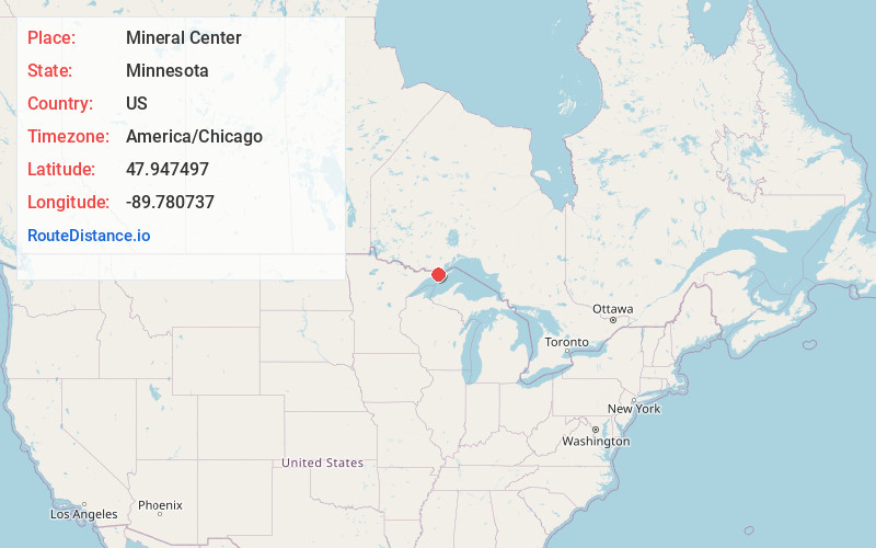 Map of Mineral Center