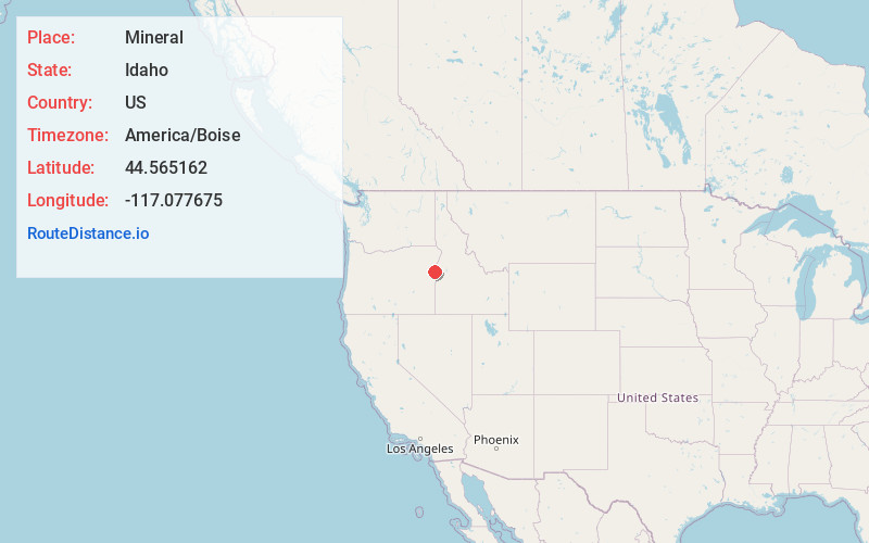 Map of Mineral