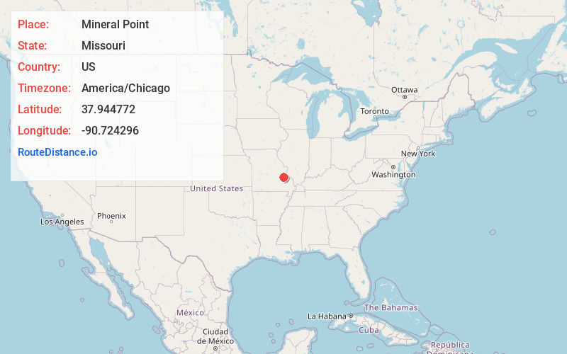 Map of Mineral Point