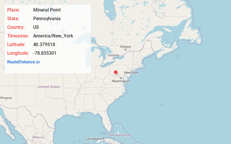 Map of Mineral Point