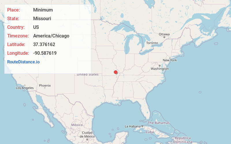 Map of Minimum