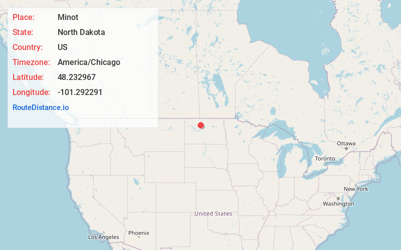 Map of Minot