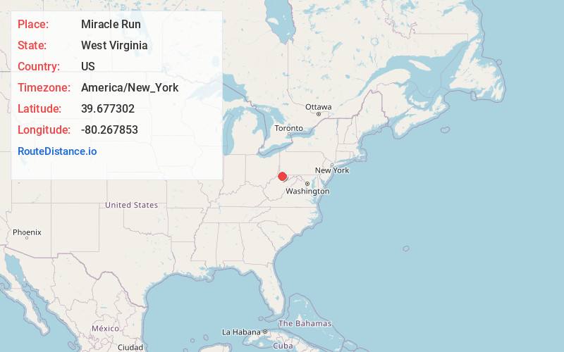 Map of Miracle Run
