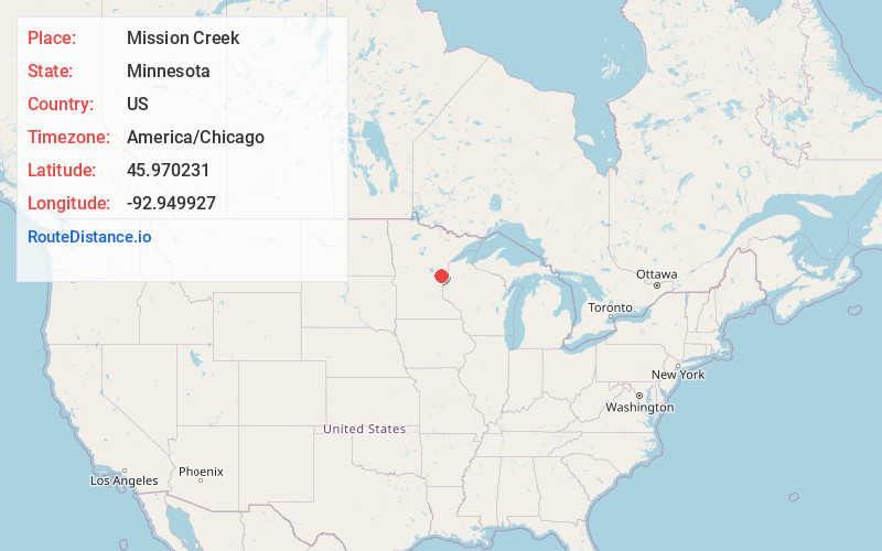 Map of Mission Creek