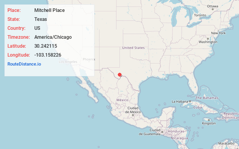 Map of Mitchell Place
