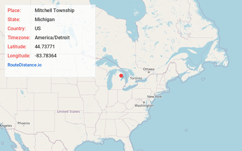 Map of Mitchell Township