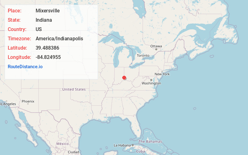 Map of Mixersville