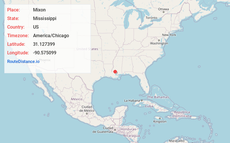 Map of Mixon