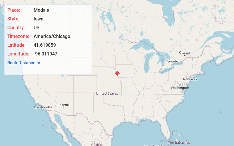 Map of Modale