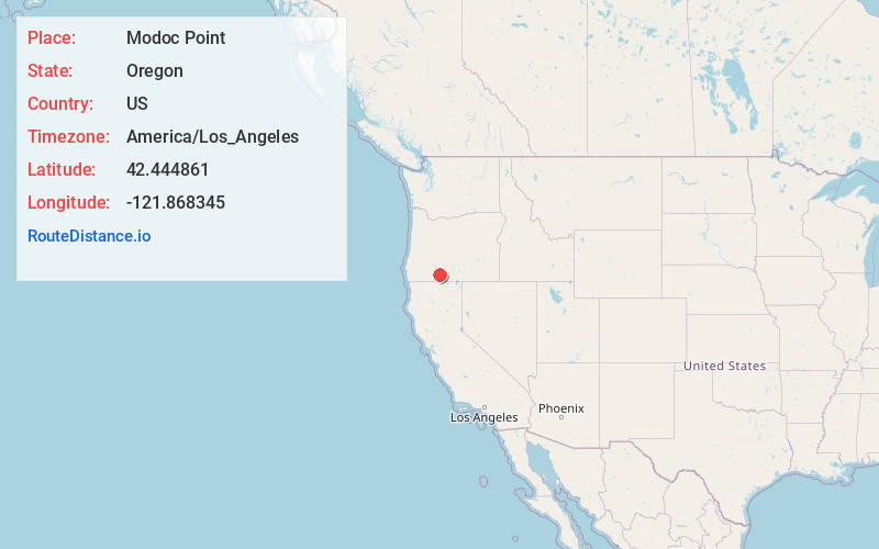 Map of Modoc Point