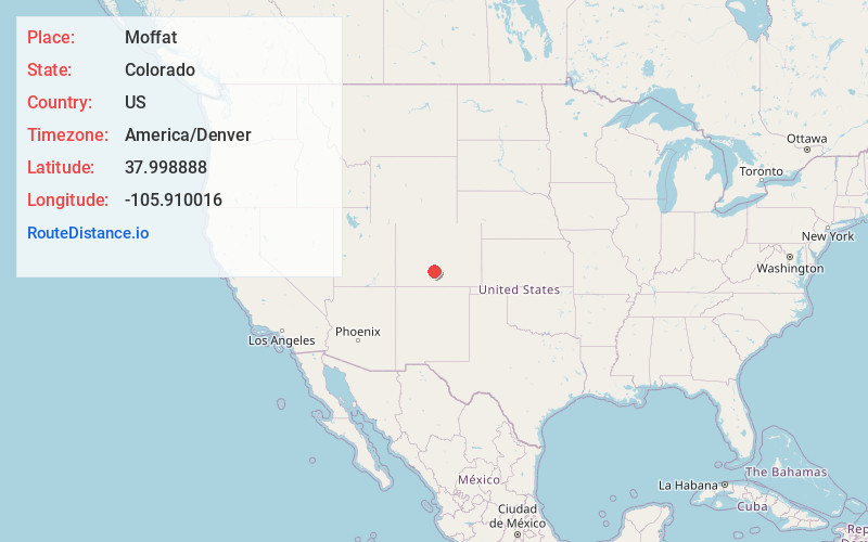 Map of Moffat