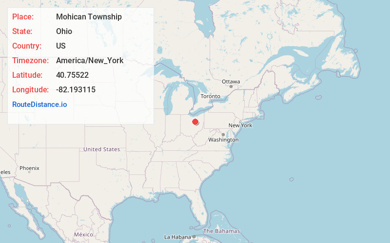 Map of Mohican Township