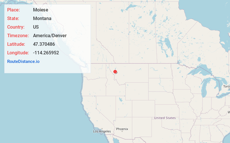 Map of Moiese