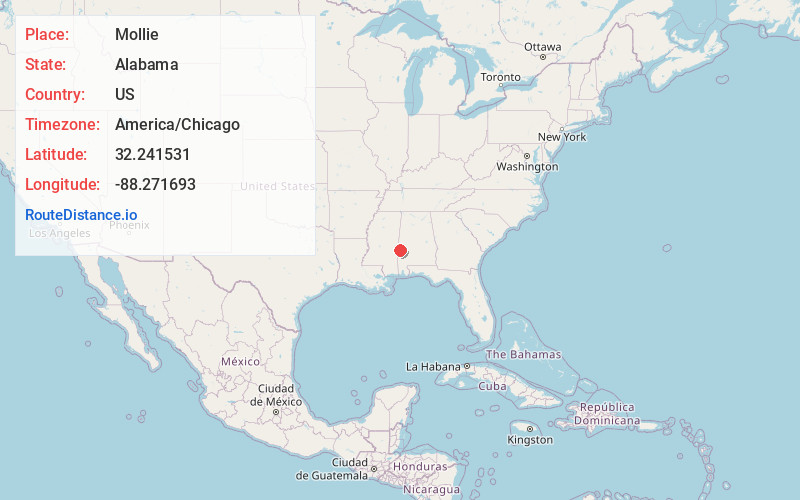 Map of Mollie