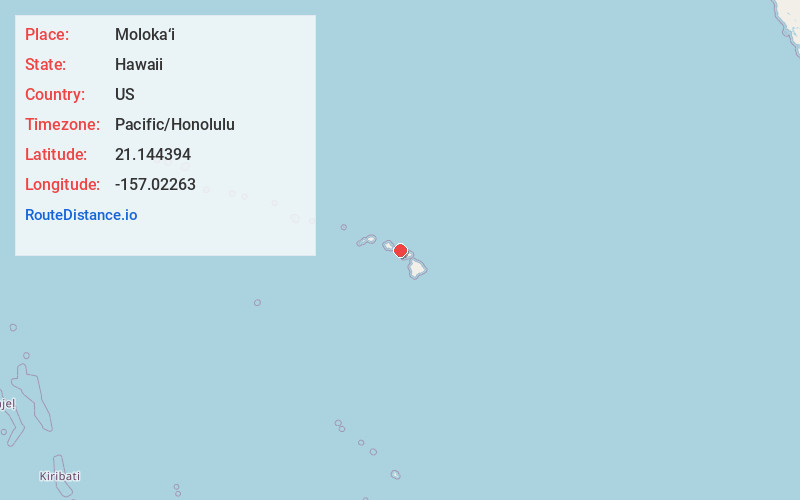 Map of Moloka‘i