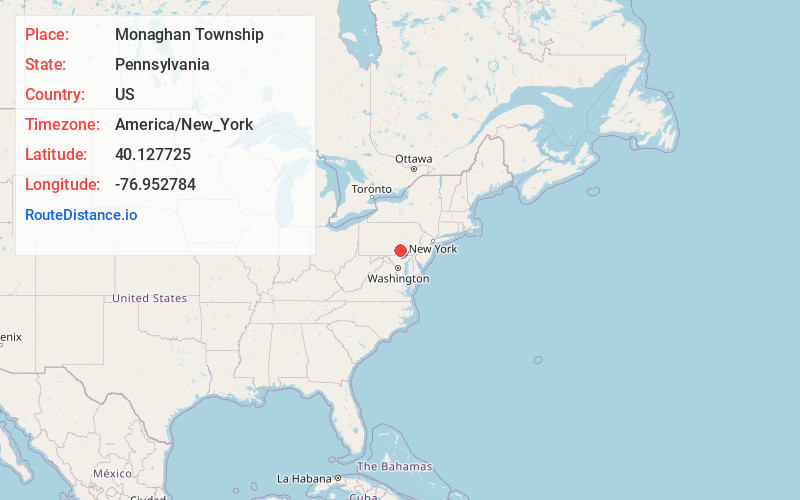 Map of Monaghan Township