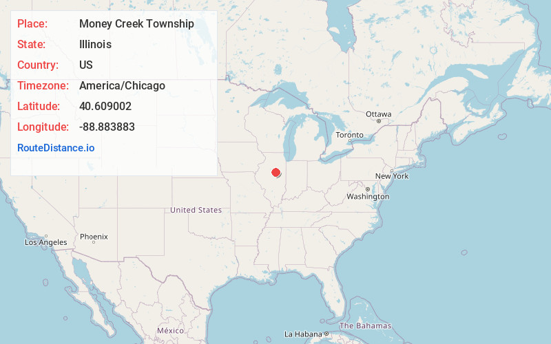 Map of Money Creek Township