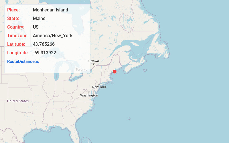Map of Monhegan Island