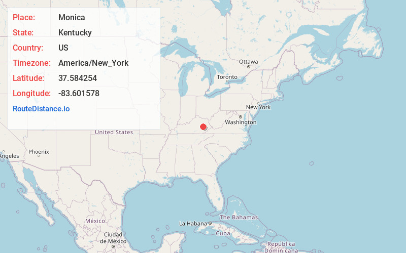 Map of Monica
