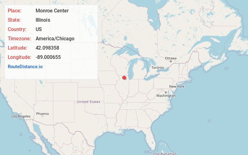 Map of Monroe Center