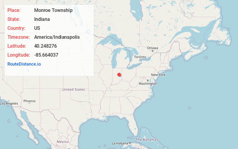 Map of Monroe Township